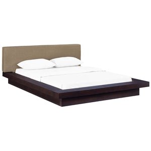 ModwayModway Freja Queen Fabric Platform Bed MOD-5721 MOD-5721-CAP-LAT-SET- BetterPatio.com