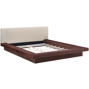 ModwayModway Freja Queen Fabric Platform Bed MOD-5721 MOD-5721-WAL-BEI-SET- BetterPatio.com