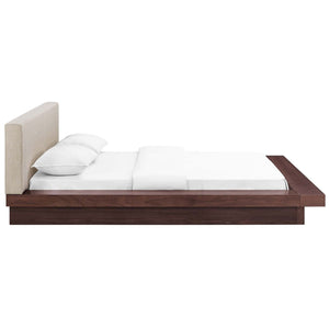 ModwayModway Freja Queen Fabric Platform Bed MOD-5721 MOD-5721-WAL-BEI-SET- BetterPatio.com