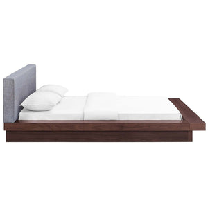 ModwayModway Freja Queen Fabric Platform Bed MOD-5721 MOD-5721-WAL-GRY-SET- BetterPatio.com