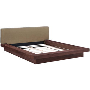 ModwayModway Freja Queen Fabric Platform Bed MOD-5721 MOD-5721-WAL-LAT-SET- BetterPatio.com