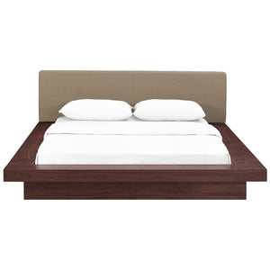 ModwayModway Freja Queen Fabric Platform Bed MOD-5721 MOD-5721-WAL-LAT-SET- BetterPatio.com