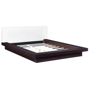 ModwayModway Freja Queen Vinyl Platform Bed MOD-5722 MOD-5722-CAP-WHI-SET- BetterPatio.com