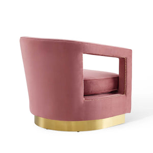 ModwayModway Frolick Performance Velvet Armchair EEI-3888 EEI-3888-DUS- BetterPatio.com