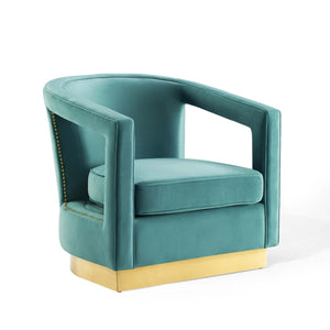 ModwayModway Frolick Performance Velvet Armchair EEI-3888 EEI-3888-MIN- BetterPatio.com