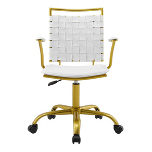 ModwayModway Fuse Faux Leather Office Chair EEI-3868 EEI-3868-WHI- BetterPatio.com