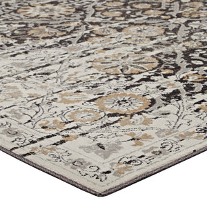 ModwayModway Ganesa Distressed Diamond Floral Lattice 5x8 Area Rug R-1108-58 R-1108A-58- BetterPatio.com