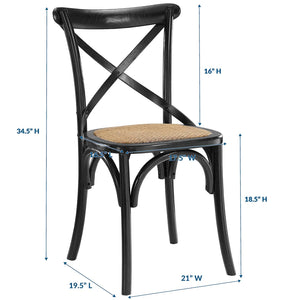 ModwayModway Gear Dining Side Chair EEI-1541 EEI-1541-BLK- BetterPatio.com