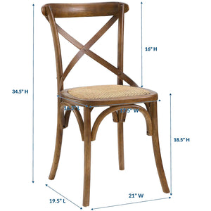 ModwayModway Gear Dining Side Chair EEI-1541 EEI-1541-WAL- BetterPatio.com