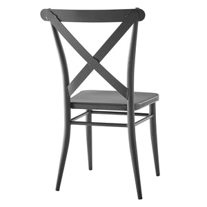 ModwayModway Gear Metal Dining Chairs - Set of 2 EEI-4760 EEI-4760-GME- BetterPatio.com