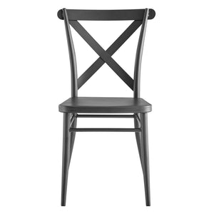 ModwayModway Gear Metal Dining Chairs - Set of 2 EEI-4760 EEI-4760-GME- BetterPatio.com