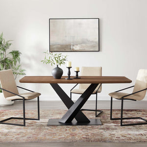 ModwayModway Gemini Dining Table EEI-4091 EEI-4091-WAL- BetterPatio.com