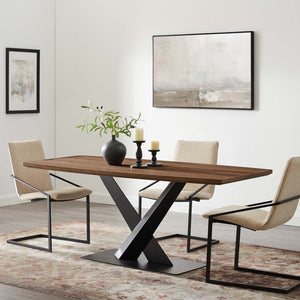 ModwayModway Gemini Dining Table EEI-4091 EEI-4091-WAL- BetterPatio.com