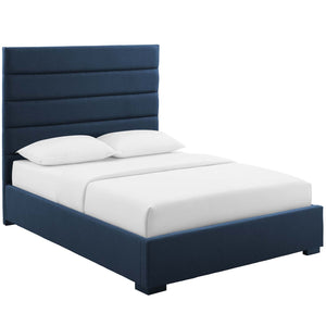 ModwayModway Genevieve Queen Upholstered Fabric Platform Bed MOD-6049 MOD-6049-BLU- BetterPatio.com