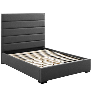 ModwayModway Genevieve Queen Upholstered Fabric Platform Bed MOD-6049 MOD-6049-GRY- BetterPatio.com