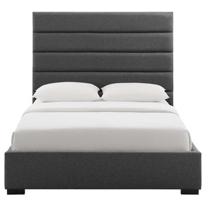 ModwayModway Genevieve Queen Upholstered Fabric Platform Bed MOD-6049 MOD-6049-GRY- BetterPatio.com