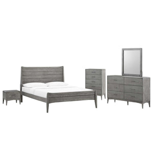 ModwayModway Georgia 5 Piece King Bedroom Set MOD-6723 MOD-6723-GRY-SET- BetterPatio.com