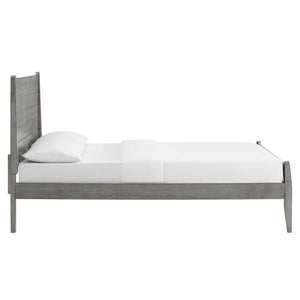 ModwayModway Georgia King Wood Platform Bed MOD-6239 MOD-6239-GRY- BetterPatio.com