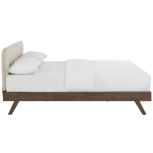 ModwayModway Gianna Queen Upholstered Polyester Fabric Platform Bed MOD-6004 MOD-6004-BEI- BetterPatio.com