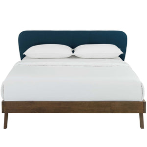 ModwayModway Gianna Queen Upholstered Polyester Fabric Platform Bed MOD-6004 MOD-6004-BLU- BetterPatio.com