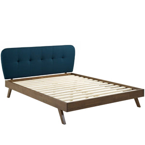 ModwayModway Gianna Queen Upholstered Polyester Fabric Platform Bed MOD-6004 MOD-6004-BLU- BetterPatio.com