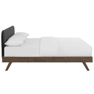 ModwayModway Gianna Queen Upholstered Polyester Fabric Platform Bed MOD-6004 MOD-6004-GRY- BetterPatio.com