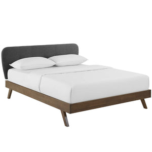 ModwayModway Gianna Queen Upholstered Polyester Fabric Platform Bed MOD-6004 MOD-6004-GRY- BetterPatio.com