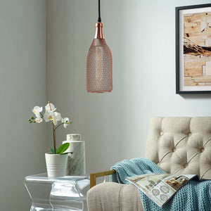 ModwayModway Glimmer Bottle-Shaped Rose Gold Pendant Light EEI-2900 EEI-2900- BetterPatio.com