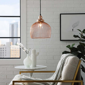 ModwayModway Glimmer Half-Sphere Rose Gold Pendant Light EEI-2901 EEI-2901- BetterPatio.com