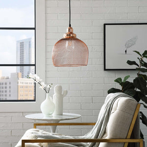 ModwayModway Glimmer Half-Sphere Rose Gold Pendant Light EEI-2901 EEI-2901- BetterPatio.com