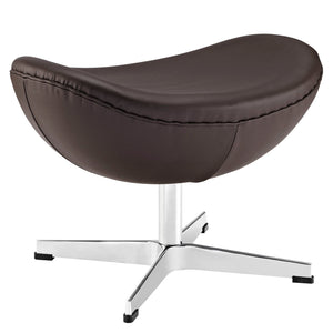 ModwayModway Glove Leather Ottoman EEI-264 EEI-264-BRN- BetterPatio.com