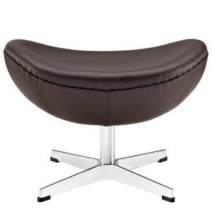 ModwayModway Glove Leather Ottoman EEI-264 EEI-264-BRN- BetterPatio.com