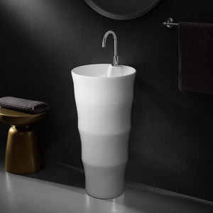 ModwayModway Grenada 16.5" Pedestal Bathroom Sink EEI-4491 EEI-4491-WHI- BetterPatio.com