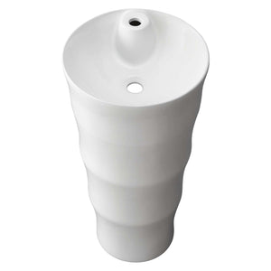 ModwayModway Grenada 16.5" Pedestal Bathroom Sink EEI-4491 EEI-4491-WHI- BetterPatio.com