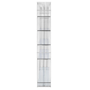 ModwayModway Gridiron Stainless Steel Bookshelf EEI-1432 EEI-1432-SLV- BetterPatio.com