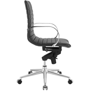 ModwayModway Groove Ribbed Back Office Chair EEI-2859 EEI-2859-GRY- BetterPatio.com
