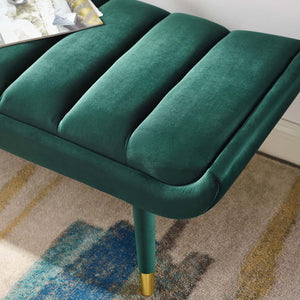 ModwayModway Guess Channel Tufted Performance Velvet Accent Bench EEI-3484 EEI-3484-GRN- BetterPatio.com