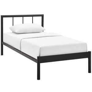 ModwayModway Gwen Twin Bed Frame MOD-5543 MOD-5543-BRN-SET- BetterPatio.com