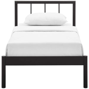 ModwayModway Gwen Twin Bed Frame MOD-5543 MOD-5543-BRN-SET- BetterPatio.com