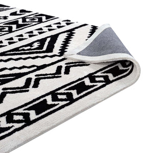 ModwayModway Haku Geometric Moroccan Tribal 5x8 Area Rug R-1010-58 R-1010A-58- BetterPatio.com