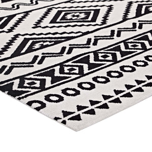 ModwayModway Haku Geometric Moroccan Tribal 5x8 Area Rug R-1010-58 R-1010A-58- BetterPatio.com