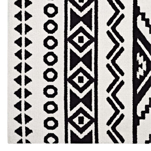 ModwayModway Haku Geometric Moroccan Tribal 5x8 Area Rug R-1010-58 R-1010A-58- BetterPatio.com