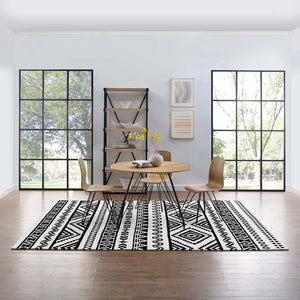 ModwayModway Haku Geometric Moroccan Tribal 8x10 Area Rug R-1010-810 R-1010A-810- BetterPatio.com