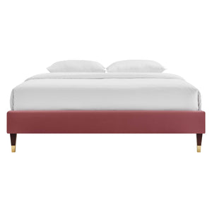 ModwayModway Harlow King Performance Velvet Platform Bed Frame MOD-6271 MOD-6271-DUS- BetterPatio.com