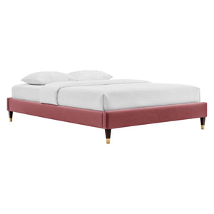 ModwayModway Harlow King Performance Velvet Platform Bed Frame MOD-6271 MOD-6271-DUS- BetterPatio.com