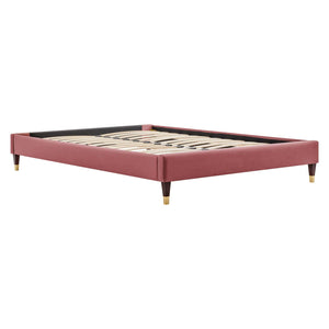 ModwayModway Harlow King Performance Velvet Platform Bed Frame MOD-6271 MOD-6271-DUS- BetterPatio.com