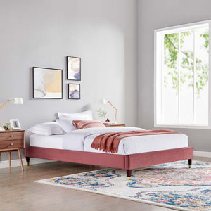 ModwayModway Harlow King Performance Velvet Platform Bed Frame MOD-6271 MOD-6271-DUS- BetterPatio.com