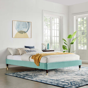 ModwayModway Harlow King Performance Velvet Platform Bed Frame MOD-6271 MOD-6271-MIN- BetterPatio.com