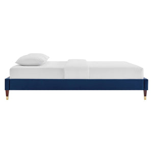 ModwayModway Harlow King Performance Velvet Platform Bed Frame MOD-6271 MOD-6271-NAV- BetterPatio.com