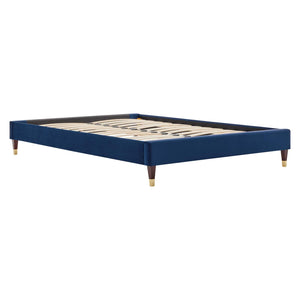 ModwayModway Harlow King Performance Velvet Platform Bed Frame MOD-6271 MOD-6271-NAV- BetterPatio.com